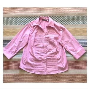 Zac & Rachel Pink 3/4 Shirt Size 1X